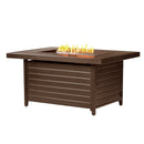 Aluminum 48-in Rectangular Propane Fire Table, Beads, Covers and Lid