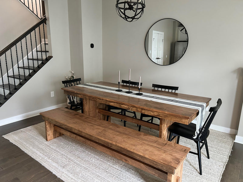 Pedestal Farmhouse Dining Table