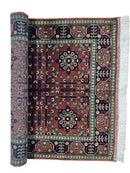 Hand-Knotted Bukharayi Rug – Brown 59” x 40” | Traditional Afghani Wool Rug