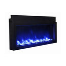 Amantii Panorama Extra Slim 40 Inch Smart Indoor or Outdoor Linear Electric Fireplace
