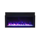 Amantii Panorama Extra Slim 30 Inch Smart Indoor or Outdoor Linear Electric Fireplace