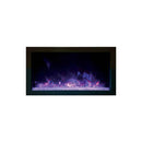 Amantii Panorama Extra Slim 30 Inch Smart Indoor or Outdoor Linear Electric Fireplace