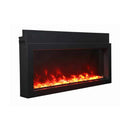 Amantii Panorama Extra Slim 30 Inch Smart Indoor or Outdoor Linear Electric Fireplace