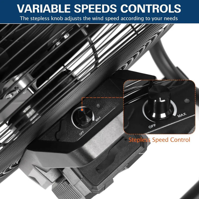 BILT HARD 16" Outdoor Misting Fan: Battery Operated with 15600mAh Detachable Battery & Misting Function