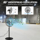 BILT HARD 24" High-Velocity Pedestal Fan: 6450 CFM, 3-Speed, Heavy-Duty Industrial Standing Fan