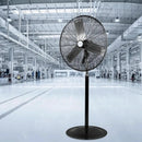 BILT HARD 24" High-Velocity Pedestal Fan: 6450 CFM, 3-Speed, Heavy-Duty Industrial Standing Fan