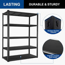 BILT HARD 2500LBS 48" W x 18" D x 72" H Garage Shelving, 5-Shelf Industrial Storage Shelves Heavy Duty, Metal Shelving Units with Adjustable Shelf, Steel Utility Shelves