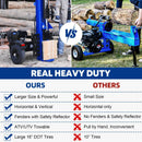 LOG-X Series 35-Ton Full Beam Gas Log Splitter: 10hp 301cc OHV Engine, 23" Stroke