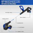 BILT HARD 40V 17" Brushless Cordless Lawn Mower with 2-in-1 12" String Trimmer/Edger and Leaf Blower Combo Set