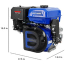 BILT HARD 420cc 15HP Gas Engine with Electric Start – 4-Stroke OHV Horizontal Shaft, Compatible Replacement for Honda GX390, Briggs & Stratton GX390, Kohler CH440, and Yamaha MZ/MX Series