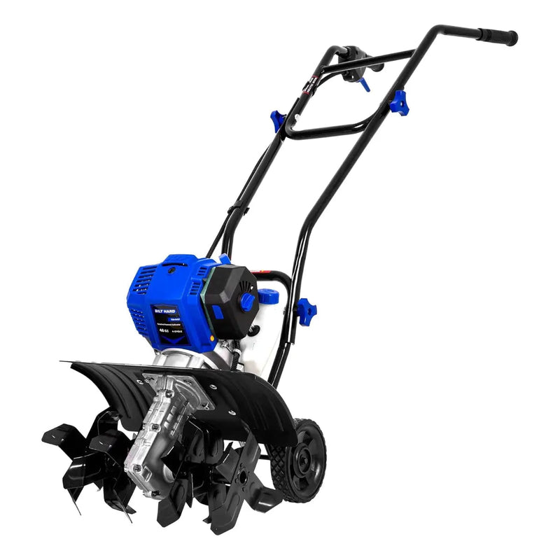 BILT HARD 16" Gas Garden Tiller – 46cc 4-Cycle Engine, 6 Steel Tines, Adjustable Wheels & Cushioned Handles for Easy Tilling & Weeding