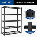 BILT HARD 48”W x 18”D x 72”H Garage Shelving, 5-Tier Heavy Duty Storage Shelves for Garage, Basement, Warehouse, Workshop, 3000 lbs Capacity
