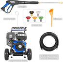 BILT HARD 4000 PSI 4.0 GPM GAS Pressure Washer, 302cc Engine, Gas Power Washer with Triplex Pump, Spray Gun and Wand, Built-In Soap Tank, 5 QC Nozzle Tips, 50 Ft Hose with 3/8" Quick Connect, 49-State