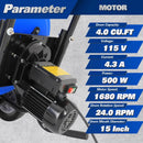 BILT HARD 4 Cu. Ft. Poly Drum Cement Mixer – Portable & Heavy-Duty