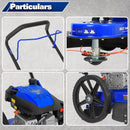 BILT HARD 22" Walk-Behind String Trimmer – 170cc 4-Cycle Gas Engine, Heavy-Duty Push Weed Eater & Brush Cutter with 14" Flat-Free Wheels