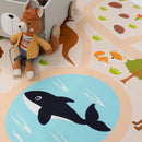 Kids Play-Mat Lilo with Wild Animals in Beige