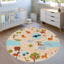 Kids Play-Mat Lilo with Wild Animals in Beige