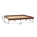 Walker Edison Spindle King Mid-Century Solid Wood Platform Bed