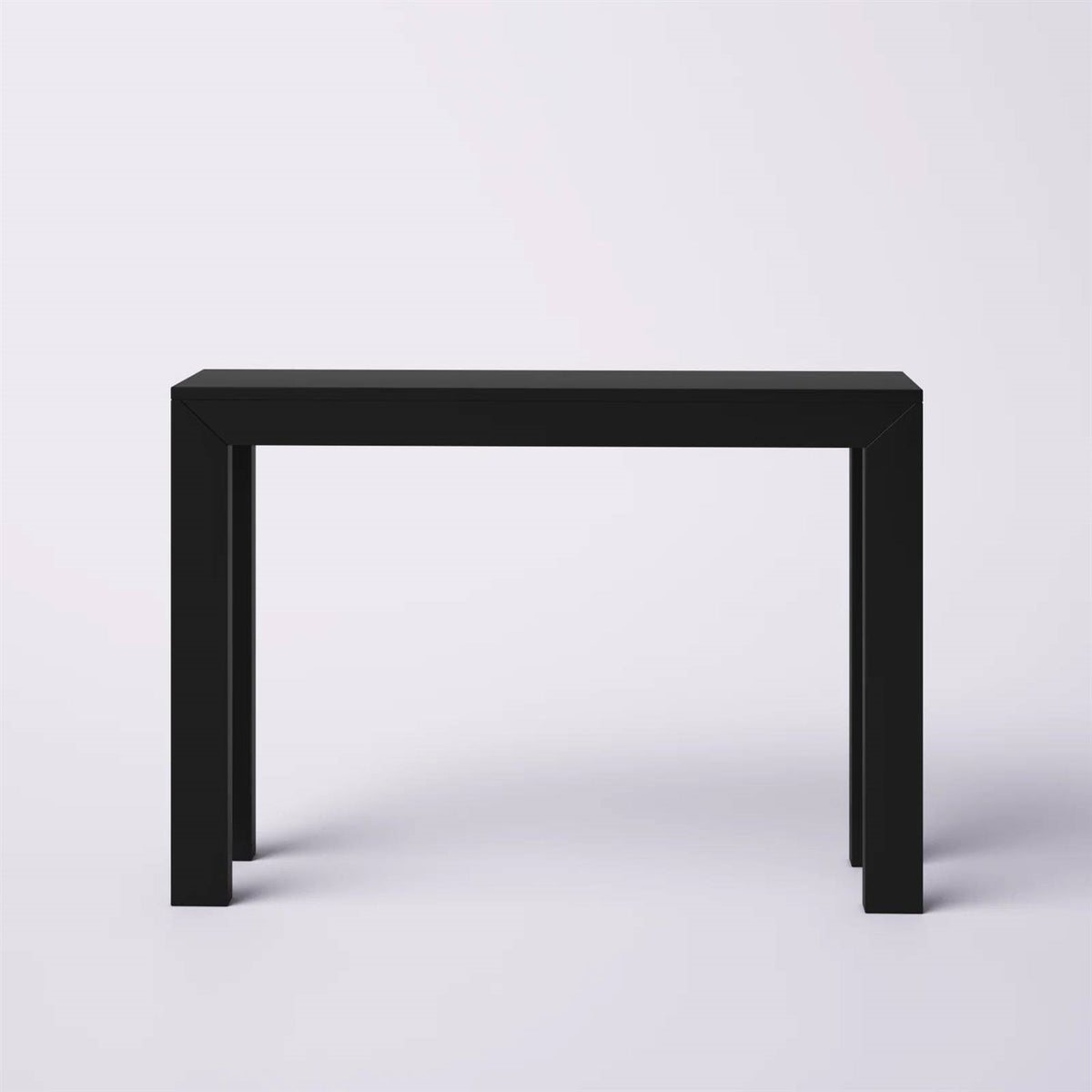Solid Wood Modern Accent Console Table / Sofa Table in Black Finish, photo 4 of 5