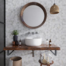 White 12x12 Polished Etched Hexagon Bianco Carrara Marble Mosaic Tile (5 pack, 4.92 sq ft/case)