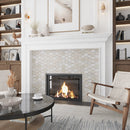 Beige 0.5x12 Polished Crema Marfil Pencil Marble Tile Trim (10 pack, 0.5 sq ft/case) - Sample