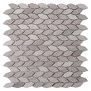 Gray 12x12 Polished Etched Hexagon Marble Mosaic Tile (5 pack, 4.92 sq ft/case) - Sample