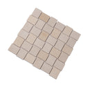 Beige 11x11 Polished Etched Brick Crema Marfil Marble Mosaic Tile (5 pack, 4.13 sq ft/case)