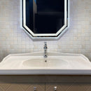 Beige 11x11 Polished Etched Brick Crema Marfil Marble Mosaic Tile (5 pack, 4.13 sq ft/case)