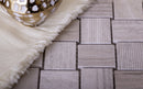 Gray 11x11 Polished Etched Brick Marble Mosaic Tile (5 pack, 4.13 sq ft/case) - Sample