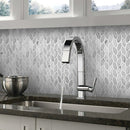 White Gray 12x12 Polished Etched Hexagon Bianco Carrara Marble Mosaic Tile (5 pack, 4.92 sq ft/case)