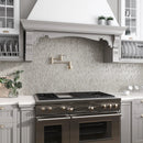 Wooden Grey 12x12 Polished Etched Hexagon Marble Mosaic Tile (5 pack, 4.92 sq ft/case) by Apollo Tile