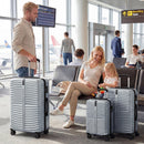 3-Piece 20/24/28 Inch Lightweight Hardside Luggage Set with 8-Spinner Wheels