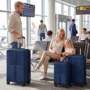3-Piece 20/24/28 Inch Lightweight Hardside Luggage Set with 8-Spinner Wheels