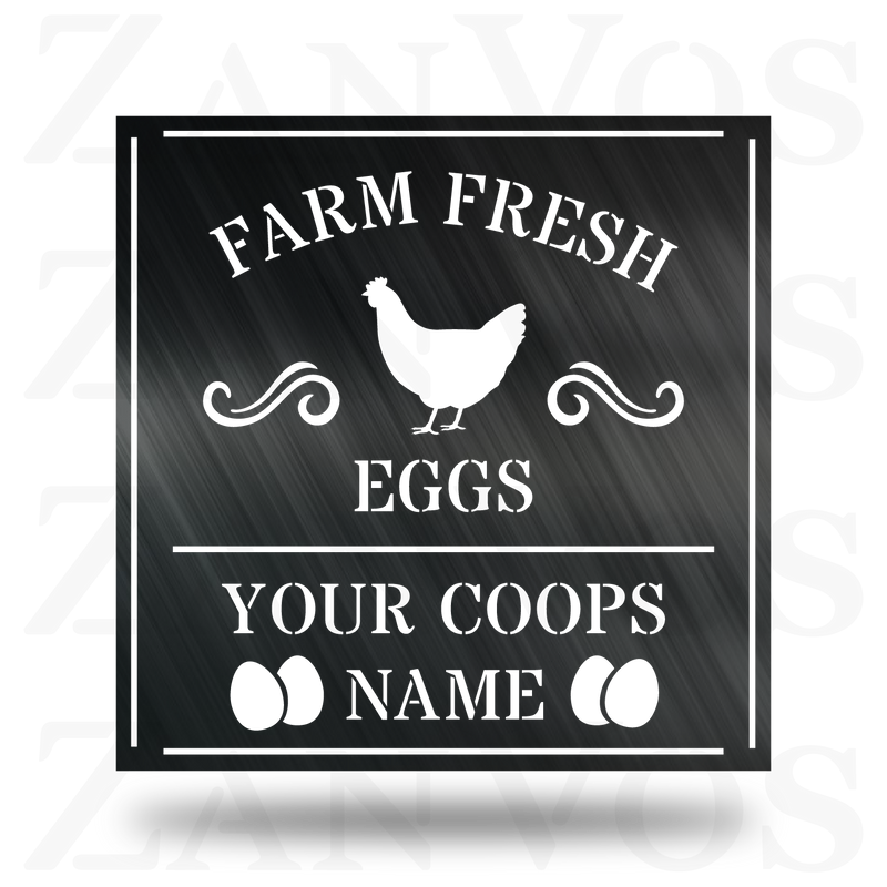 Farm Fresh Eggs Monogram