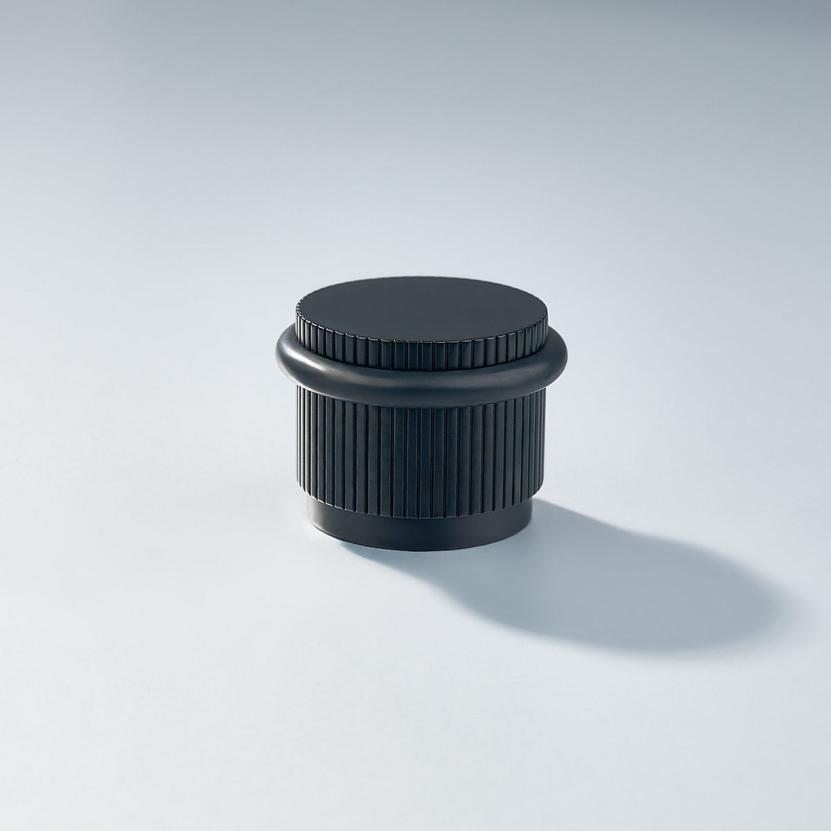 Bastion - Linear Knurled Solid Brass Door Stops, photo 2 of 11