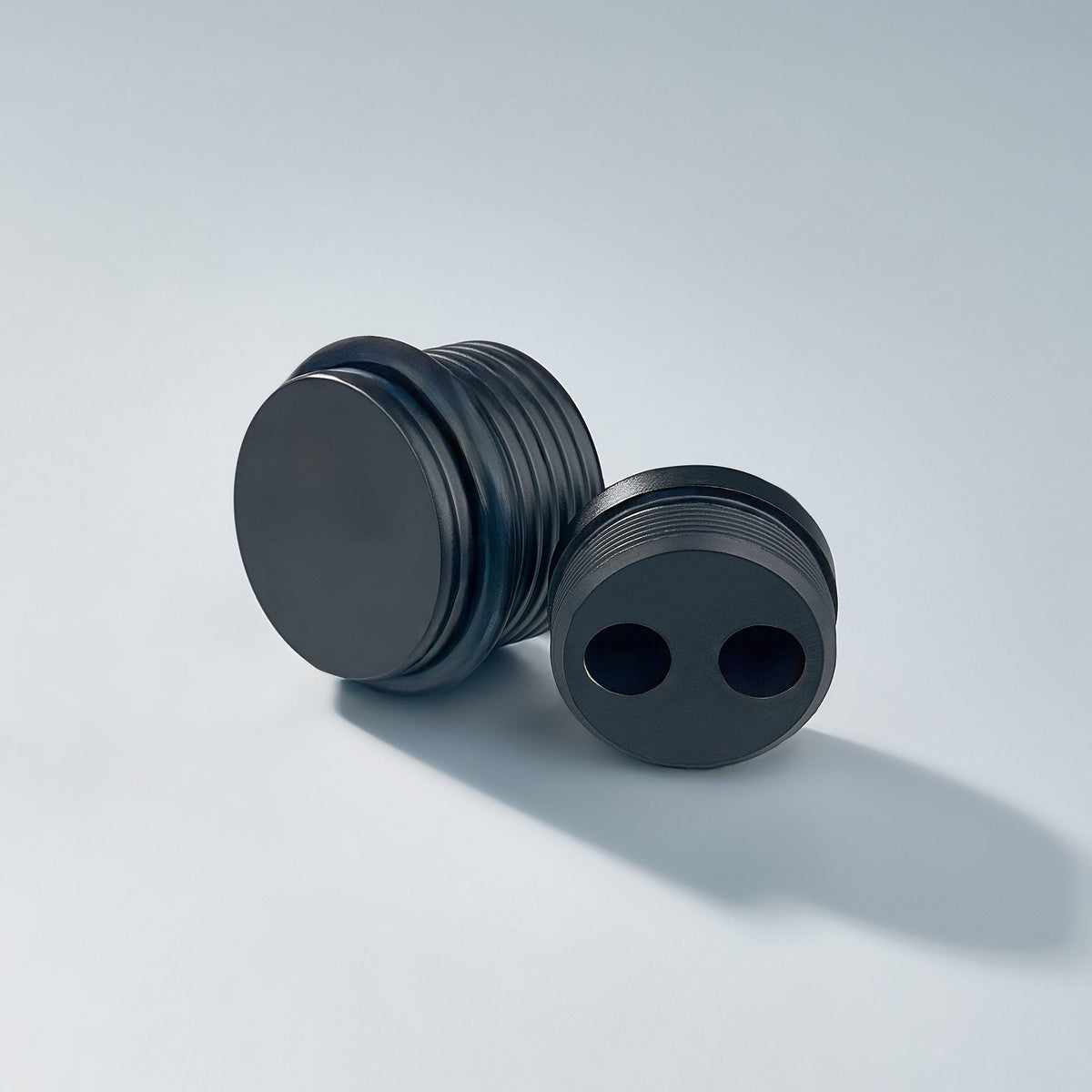 Bastion - Knurled Ring Solid Brass Door Stops, photo 8 of 11
