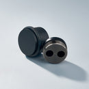 Bastion - Linear Knurled Solid Brass Door Stops