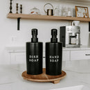 15oz Black Stoneware Hand Soap Dispenser by Sweet Water Decor