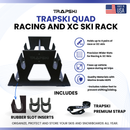 TRAPSKI QUAD Mobile All Mountain Ski and Standard Stance Snowboard Rack