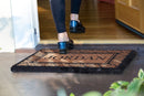 Blooming Hearts Border Personalized Doormats