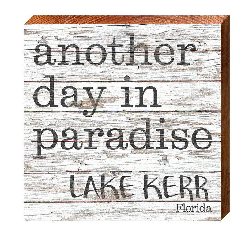 Paradise Lake Kerr | Wall Art Print on Real Wood