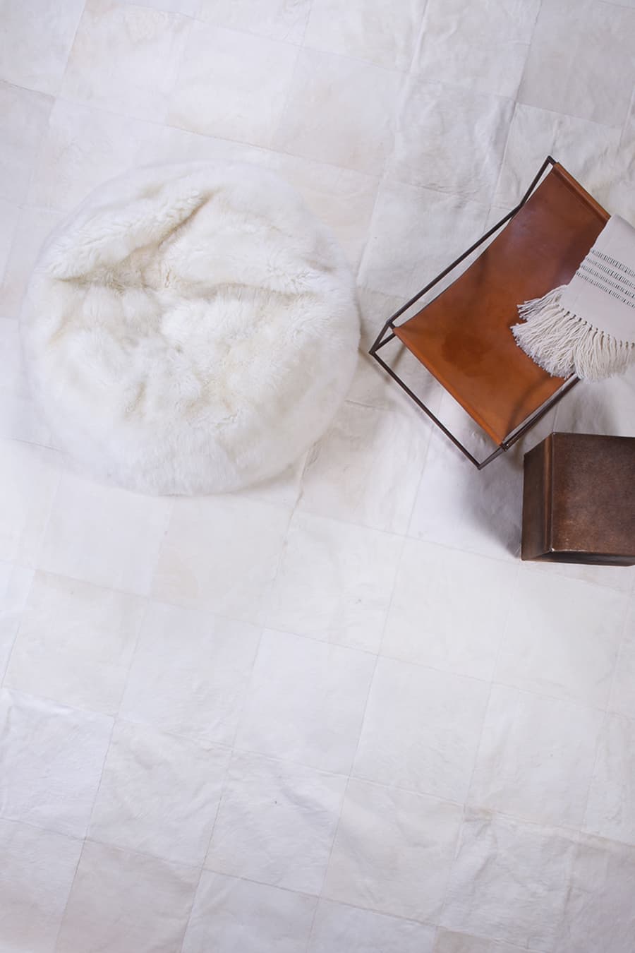 BLOCKS - Neutral Tone Cowhide Rug, photo 3 of 5