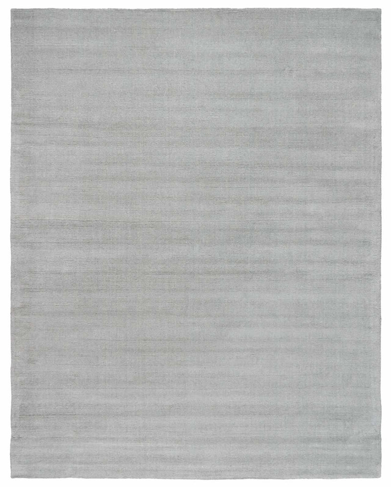 Brockton Solid Light Gray Wool Rug
