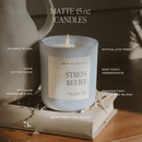 Something Blue Soy Candle - Blue Matte Jar - 15 oz (Salt and Sea) by Sweet Water Decor