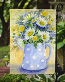 Blue and Yellow Flowers by Maureen Bonfield Garden Flag – Decorative Outdoor Yard Flag BMBO0730GF