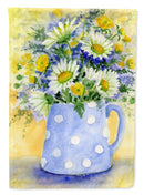 Blue and Yellow Flowers by Maureen Bonfield Garden Flag – Decorative Outdoor Yard Flag BMBO0730GF