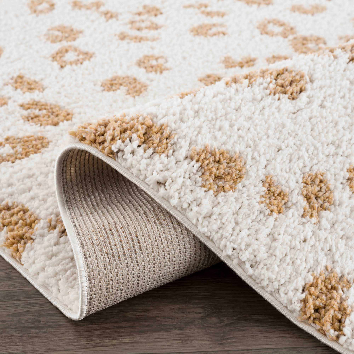 Altin Leopard Print White Area Rug, photo 7 of 19