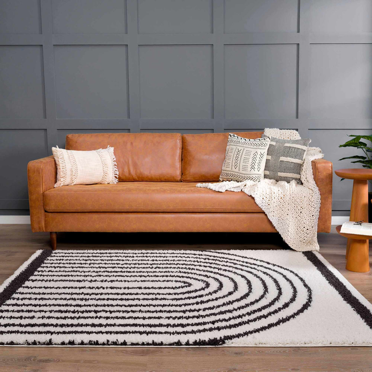 Bauer Area Rug, installed in a room