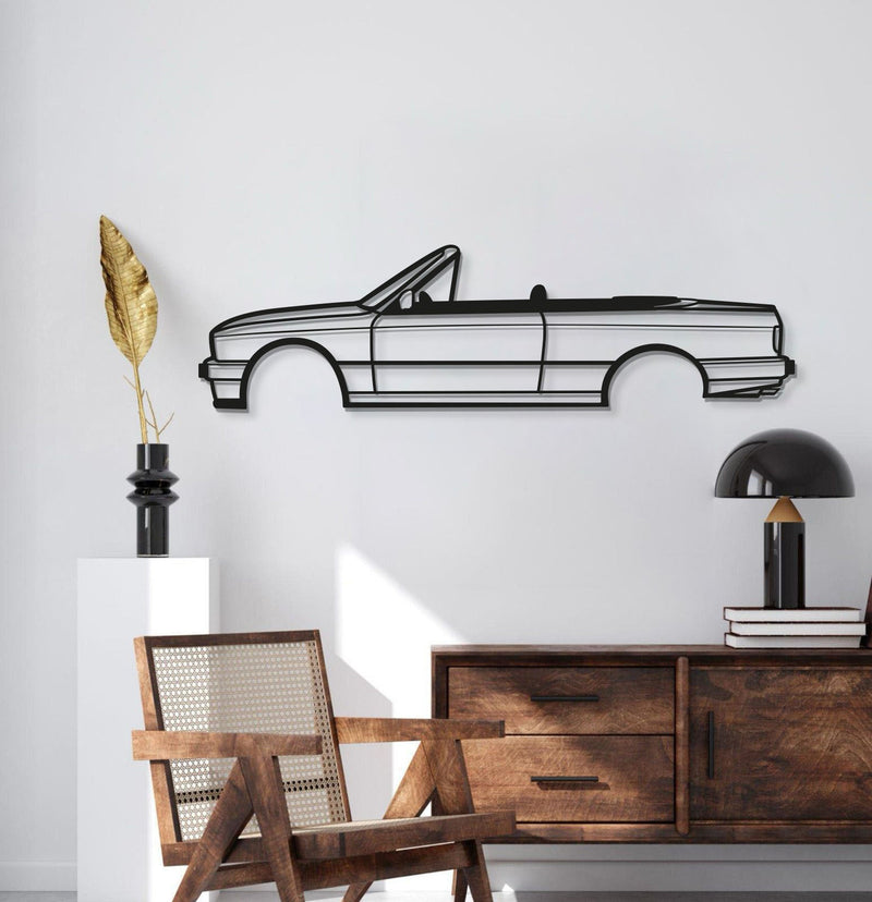 E30 Cabrio Metal Car Wall Art - MT0932