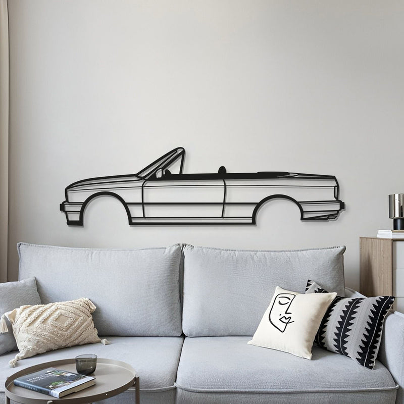 E30 Cabrio Metal Car Wall Art - MT0932